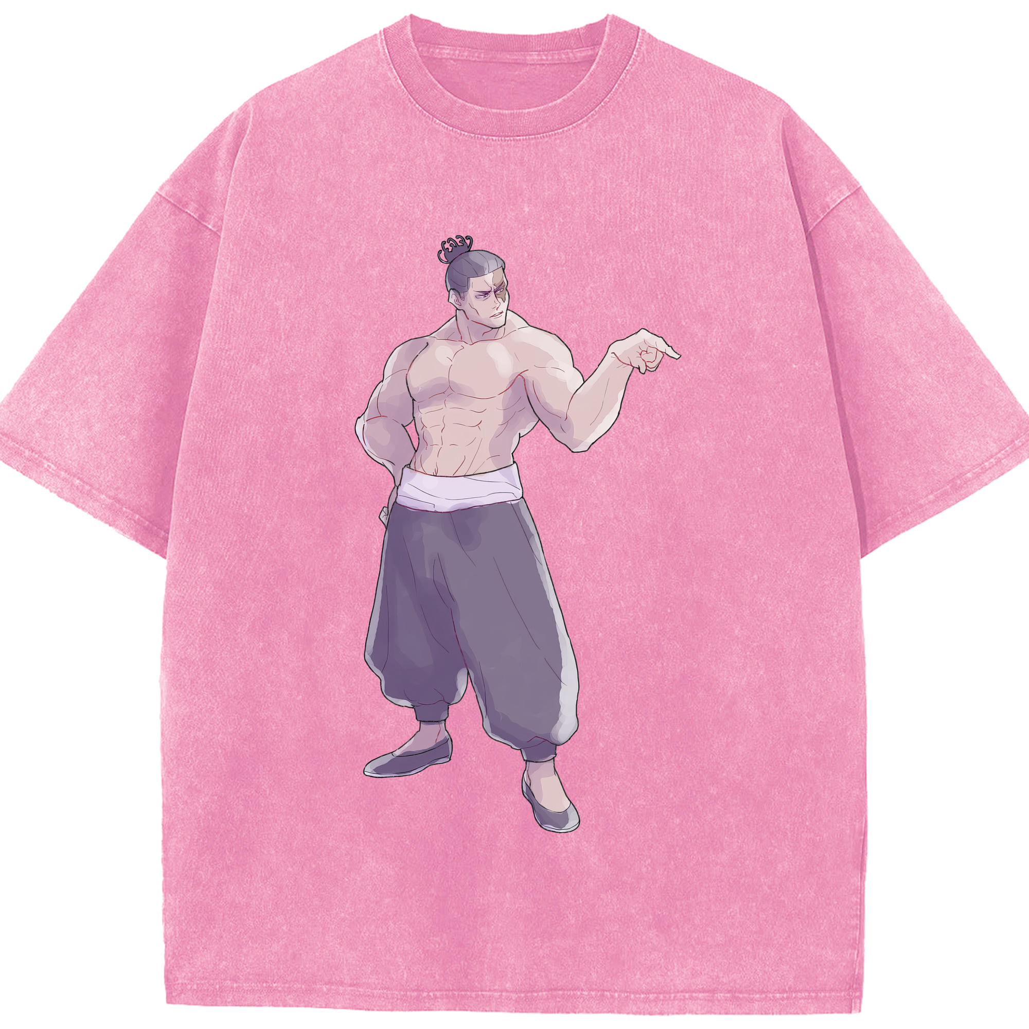 （画像用） 呪術廻戦 Jujutsu Kaisen 綿100% ヴィンテージ風 半袖Tシャツ（フロントプリント）